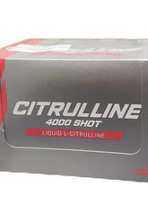 Trec Nutrition Citrulline 4000 Shot packaging in a silver box with red accents.